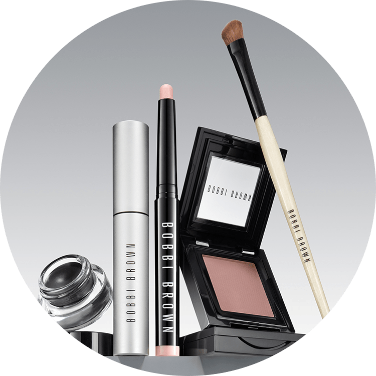 Group shot of our bestselling eye products, including eyeliner, eye shadow and mascara